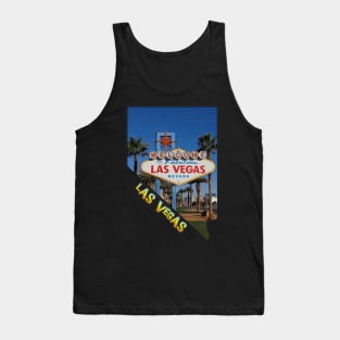 Nevada State Outline (Las Vegas Sign) Tank Top